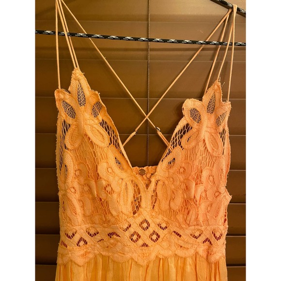 Free People's Adella Maxi in Pretty Peach, XS - Picture 5 of 5